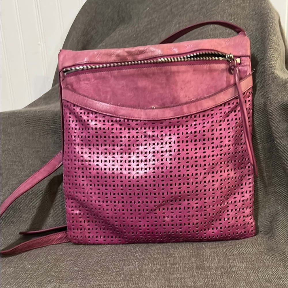 Purple/Pink CROSSBODY…Front/Back Pockets and INSIDE pockets.